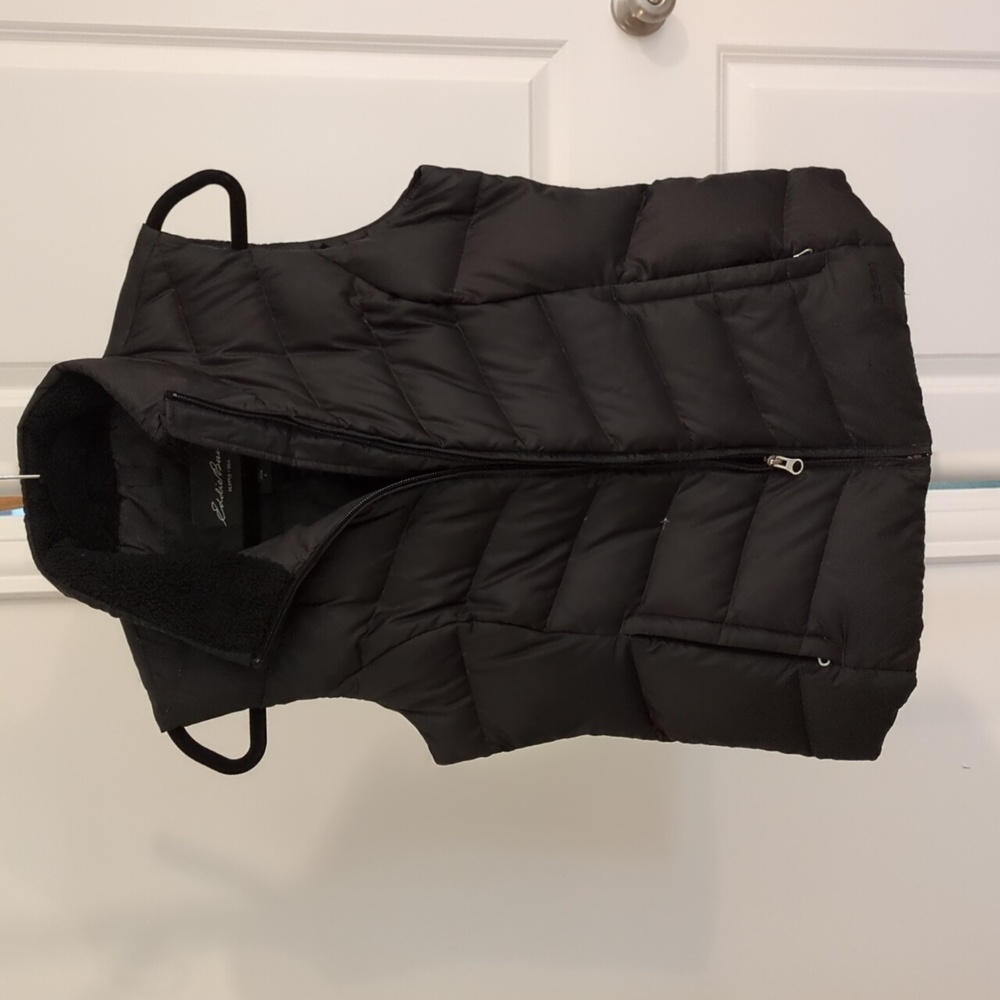 Eddie Bauer black down vest